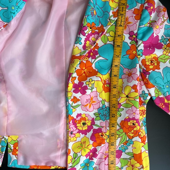 HARVE BENARD BY BENARD HOLTZMAN VIBRANT FLORAL JACKET BLAZER SIZE 10 PETITES - Picture 11 of 15